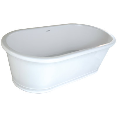 Tribeca 68'' x 35'' Freestanding Soaking Solid Surface Bathtub