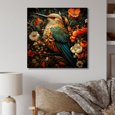 «Hummingbird Gardens Guardian», art mural colibri