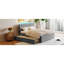 Lit plateforme tapissier Teddy
