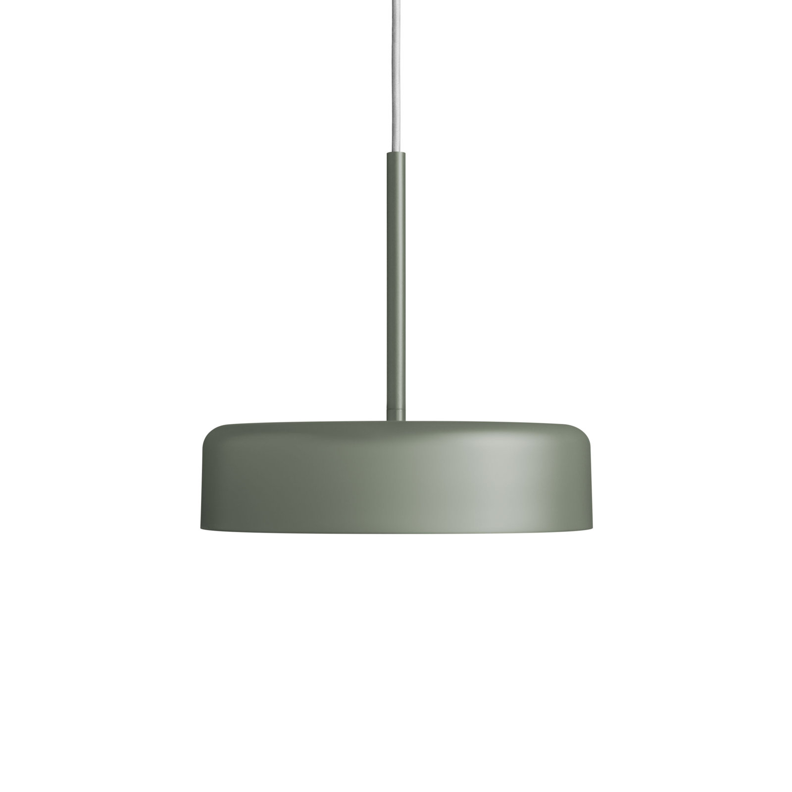 Bobber Single Light Pendant, 11" H x 12" W x 12" D, Gray Green