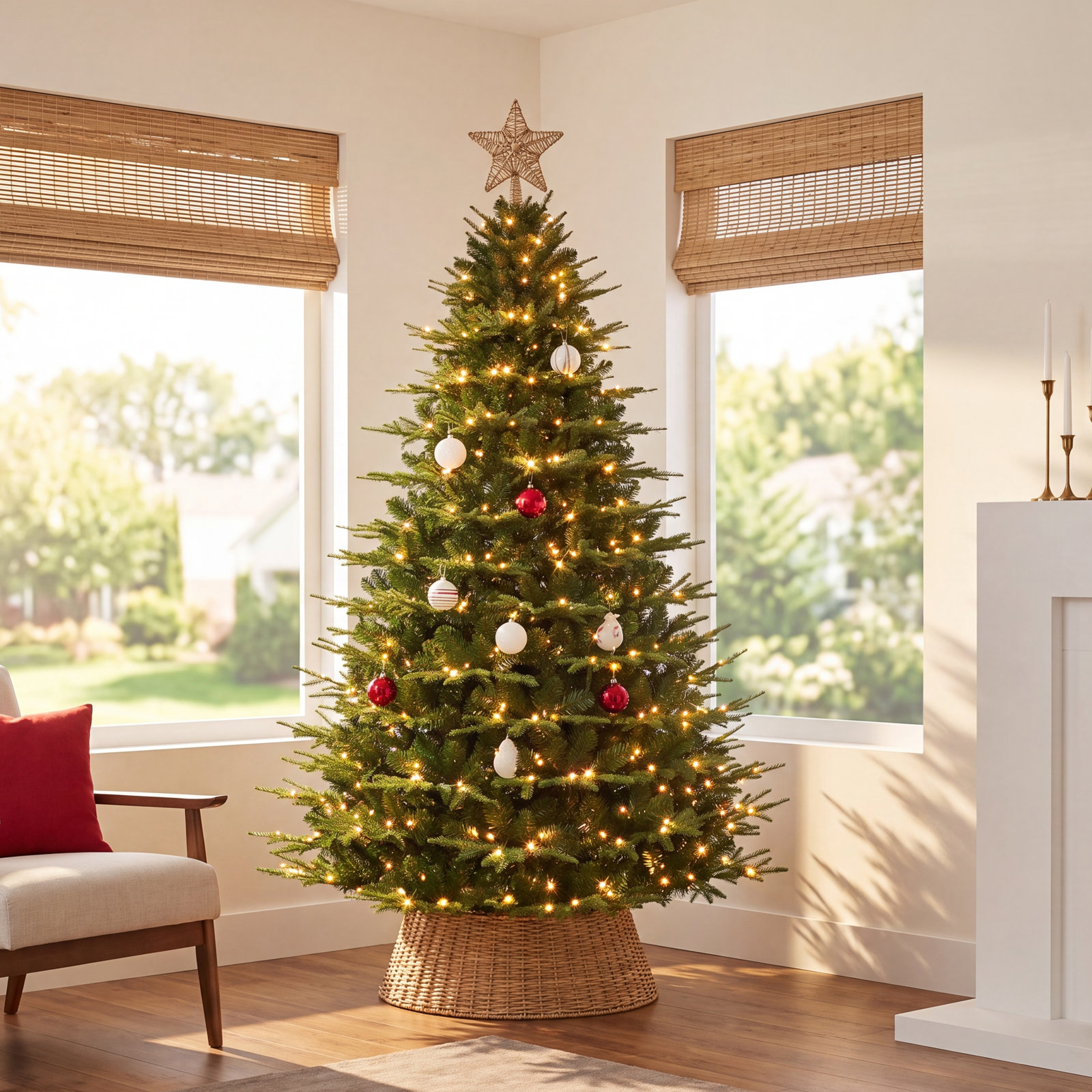 7.5' Pre-Lit Fir Tree