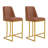 Branchville Upholstered Counter Stool with Metal Frame-795483951
