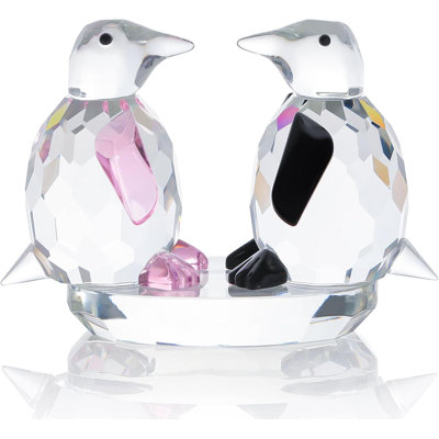Crystal Penguin Figurines Decor Gifts For Women Men Cute Penguin Statues Collectibles Animal Blown Glass Sculpture Home Table Decoration