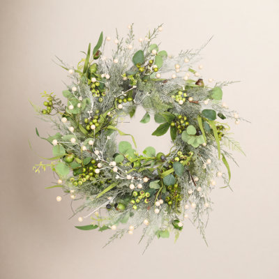 24" Handcrafted Cypress Christmas Wreath