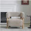 Fauteuil d'appoint rembourré Boucle