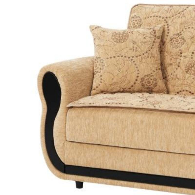 Causeuse convertible avec rangement Collection, Beige