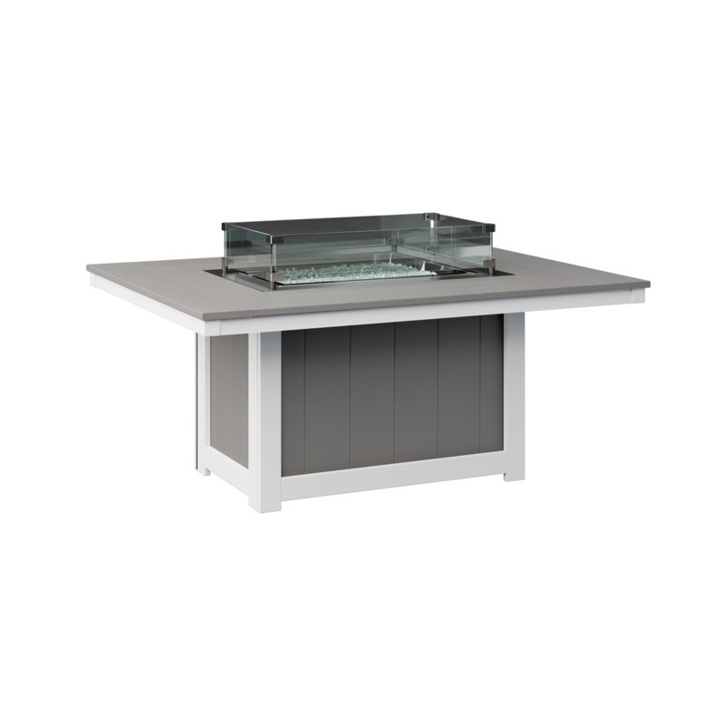 Foyer de table rectangulaire pour enfants Berlin Gardens, H 24 po x l 53,87 po x P 41,37 po, Gris clair