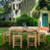 7 Piece Teak Wood Antigua Patio Counter Height Bistro Set With 63" Rectangular Table And 6 Stools