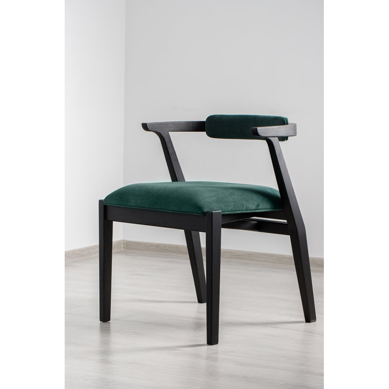 Ellis Dining Chair, Green, Black