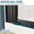 FPivot 36" W x 72" H Pivot Shower Door, Hinged Semi- Frameless Glass Shower Door-85720701