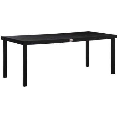 Table de salle à manger d'extérieur pour 8 personnes de 75 po x 35 po Outsunny