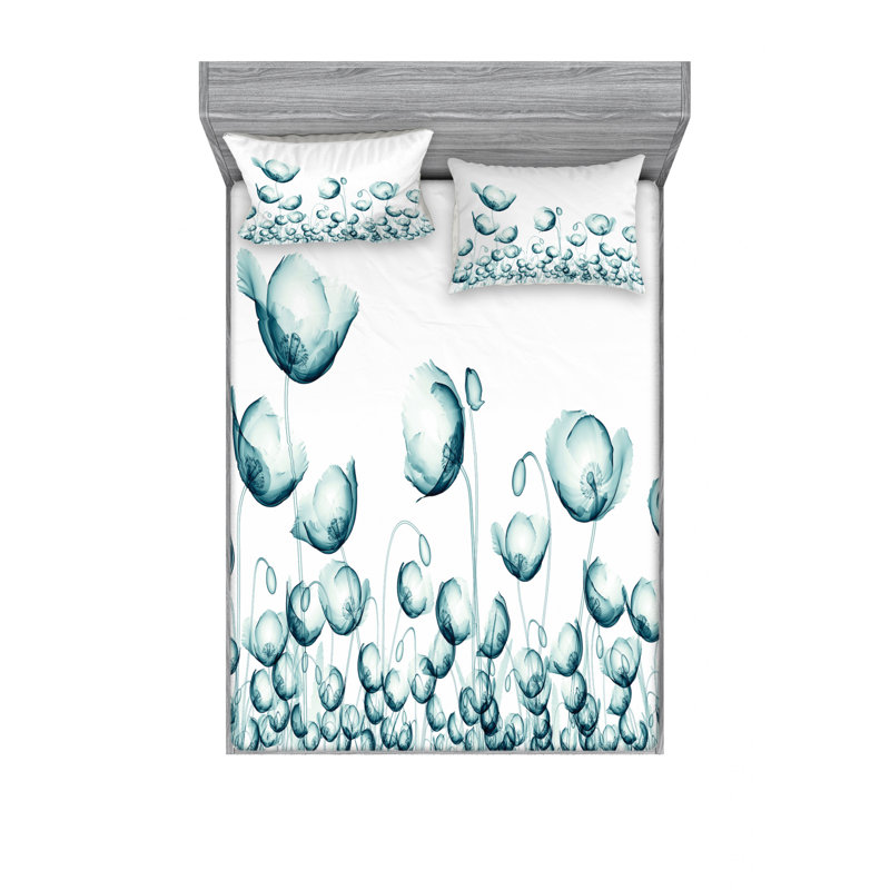 Microfiber Sheet Set, Full Sheet Set with Fitted Sheet