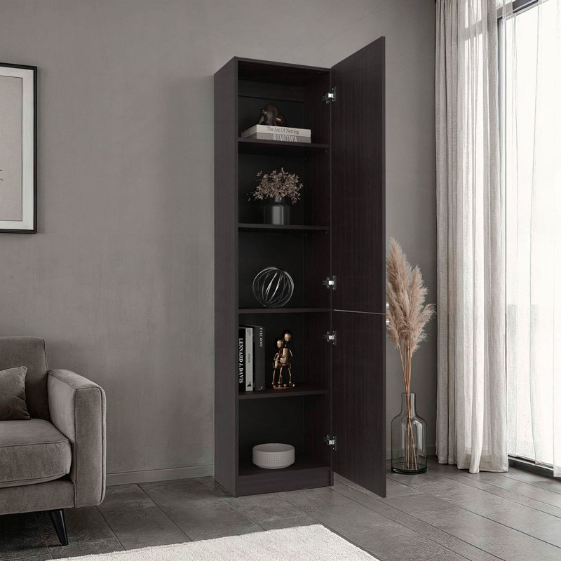 Tall Bookcase Storage Cabinet