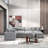 Kessi 9-Piece Upholstered Modern Chenille Fabric Modular Sectional Sofa With Ottoman-1095254846