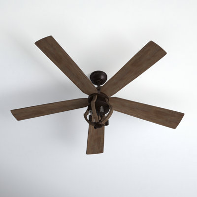Winton 5 - Blade Standard Ceiling Fan with Light Kit Included -  Craftmade, WIN56ABZWP5