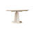 6 - Person White Round Solid Wood Sintered Stone tabletop Dining Table Set