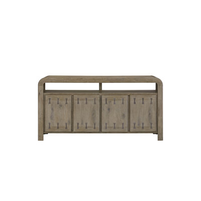 English Knotty Oak 72" Bowtie Console