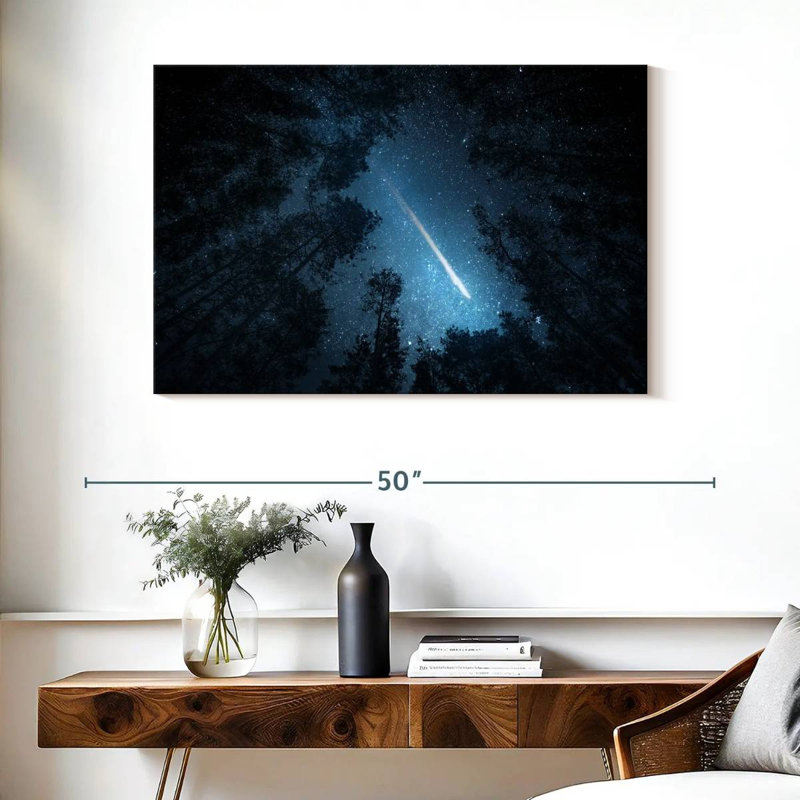 Oberle Comet Over Trees, 26" H x 39" W