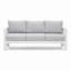 Ensemble de conversation de patio 3 pièces en aluminium 3 pièces, canapé d'extérieur 5 places avec coussins épais et structure et table basse-210074902-210074899