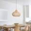 Luminaire suspendu en rotin naturel 1 lumière-108876057