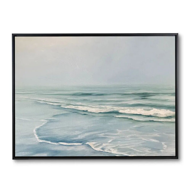 Breaking Through Print by Debbie Daniels, No Mat, 32" H x 42" W x 2" D, Black Floater Framed Canvas