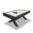 Beige + Dark Coffee Rectangular Solid + Manufactured Wood Hockey Tables
