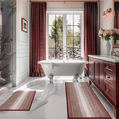 Soft Shaggy Absorbent Non-Slip Bath Mat