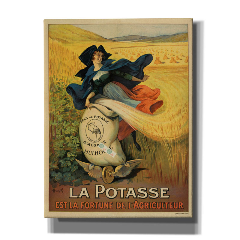"La Potasse" par Vintage Posters, H 16 po x l 12 po x P 0,75 po