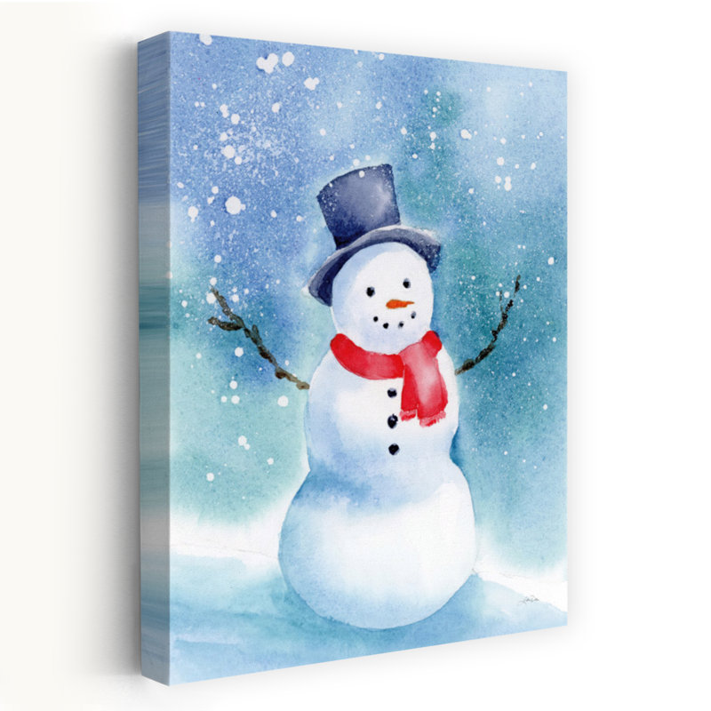Contemporary Art Abstract Contemporary Winter Landscape Art by Katrina Pete - Wrapped Canvas Print, 60.96 cm H x 40.64 cm W