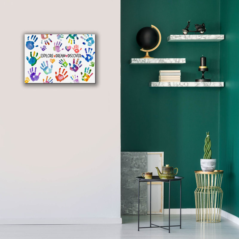  «Kids Rock A» par Jean Plout, art mural sur toile, 26 po x 18 po