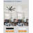 72 In. Standard Ceiling Fan With Light And Remote Control, 3-Color Led Light, Reversible Dc Motor-1368730285-1368730284