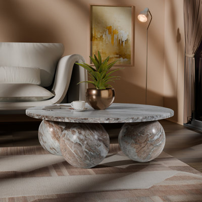 Hizki Marble Top Coffee Table