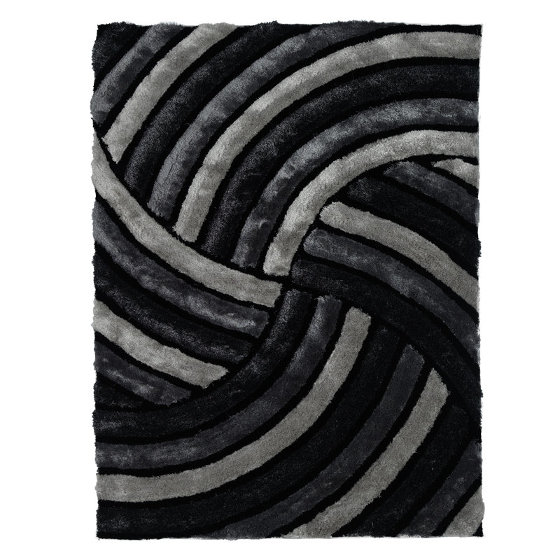 Tapis gris / noir Regina