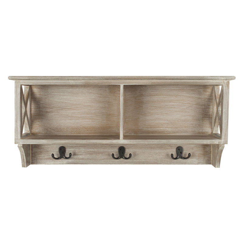 Beecher Wall 3 - Hook Wall Mounted Coat Rack, Gray
