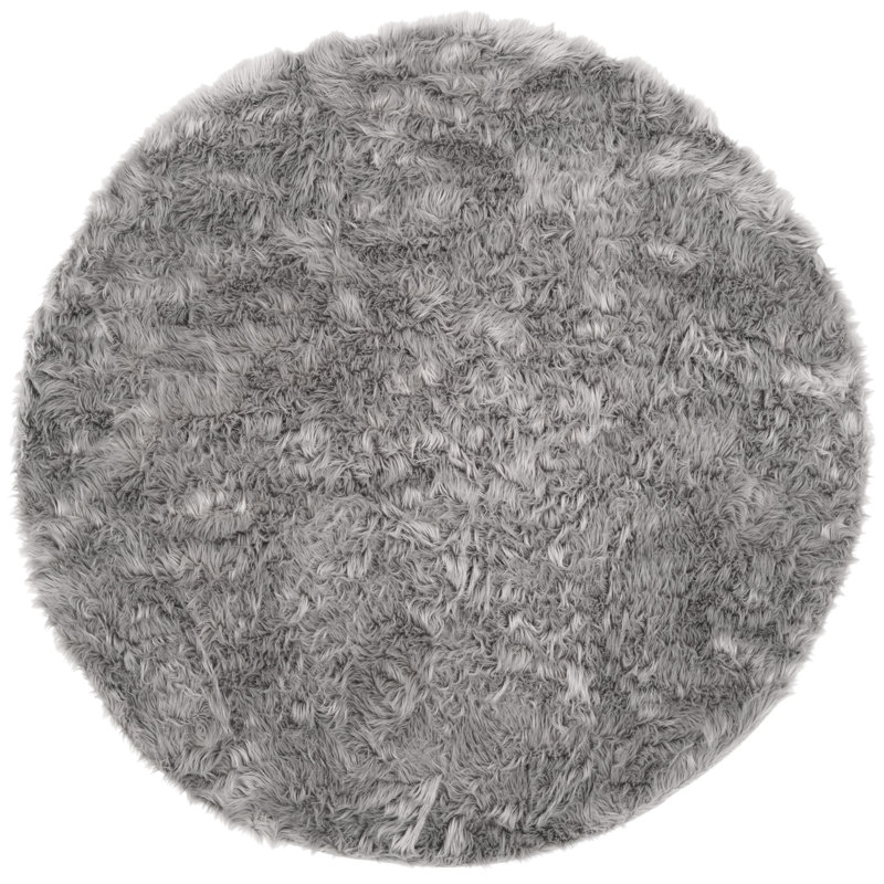Contrella Performance Solid Color Rug, Round 6'