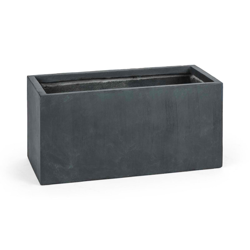 Blumfeldt Planter Box, Anthracite, 38cm H x 79.5cm W x 38cm D