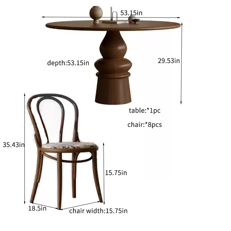 Ensemble de table de salle à manger Vintage