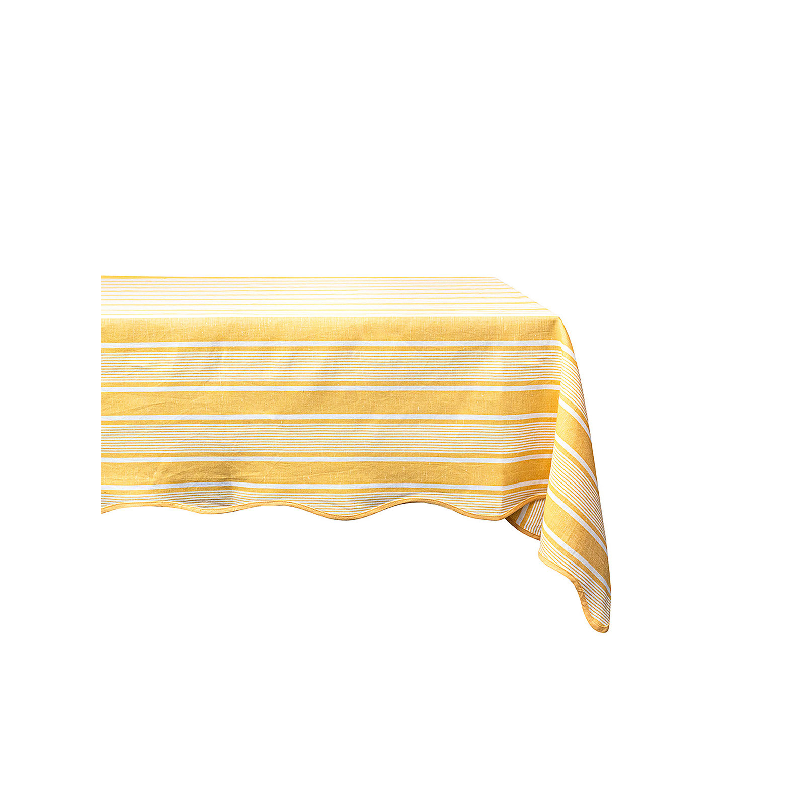 Cabana Stripe 60" x 120" Tablecloth, Sunshine
