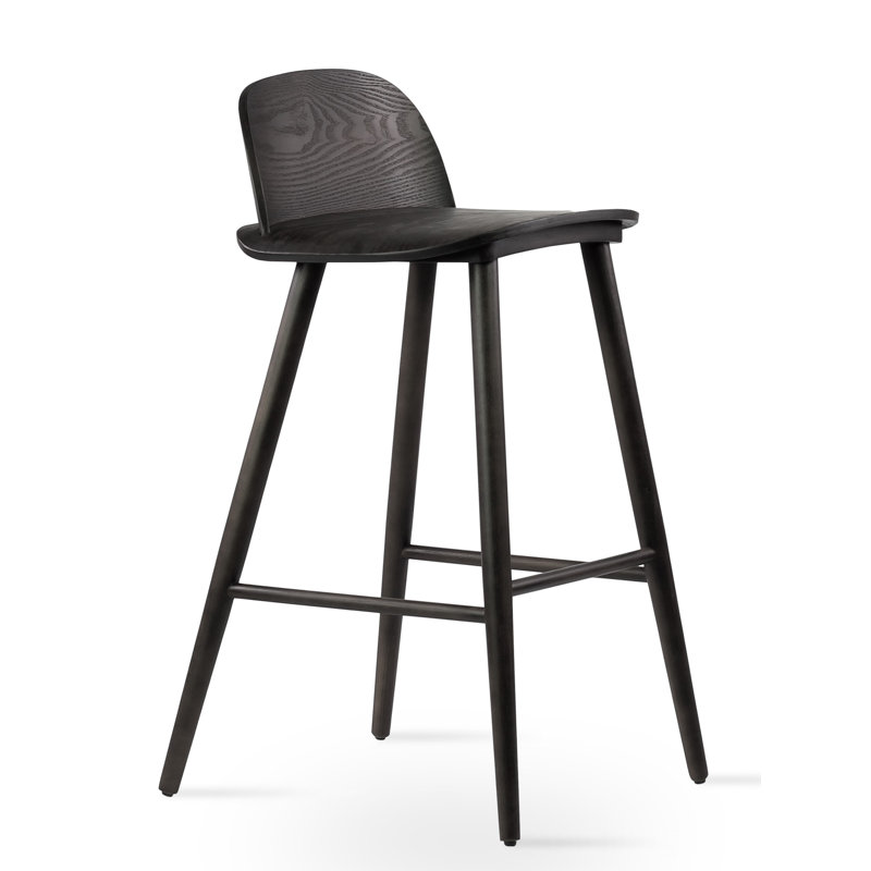 Janelle Bar & Counter Stool, Bar Stool (29.5" Seat Height), Black