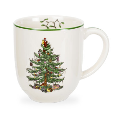 Spode Christmas Tree Cafe Mug 14 Oz