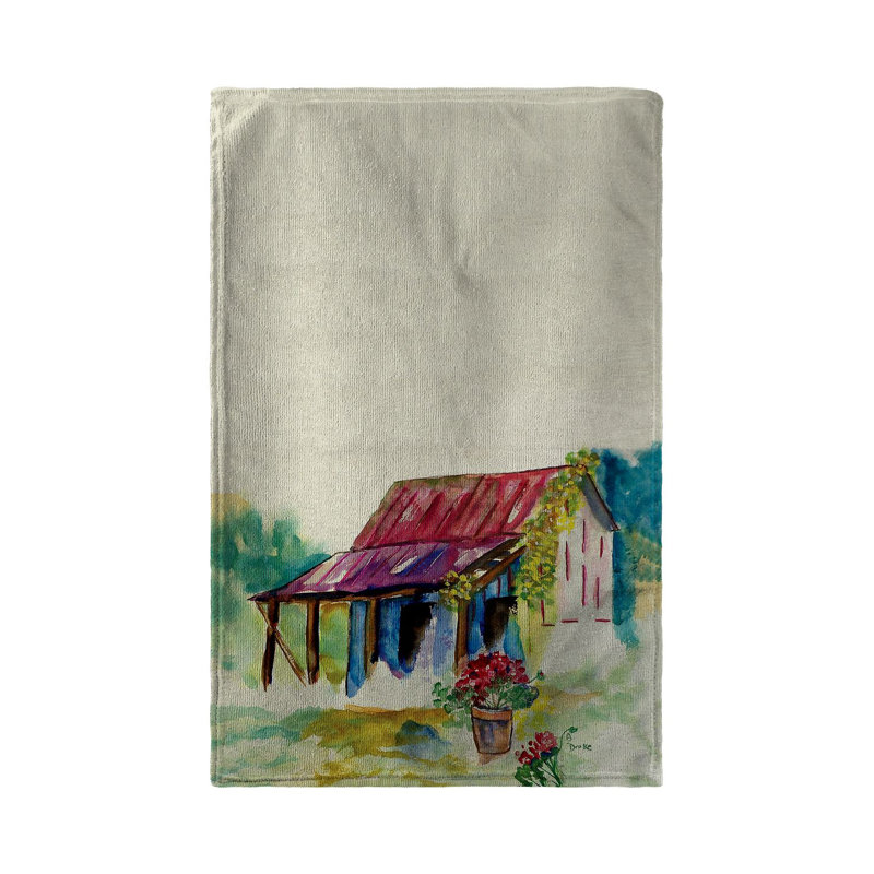 Serviette de plage grange et géranium Suanne