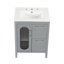 Ensemble de meuble-lavabo avec lavabo, deux tiroirs et porte Defelice-915771066