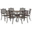 6 - Person Patio Dining Set with Square Table-1537397199
