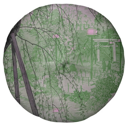 Coussin de sol kasamatsu shiro misty soirée à shinobazu étang