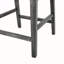 Ensemble de 2 tabourets de comptoir rembourrés - gris anthracite / gris