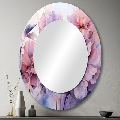 Miroir mural mauve moderne