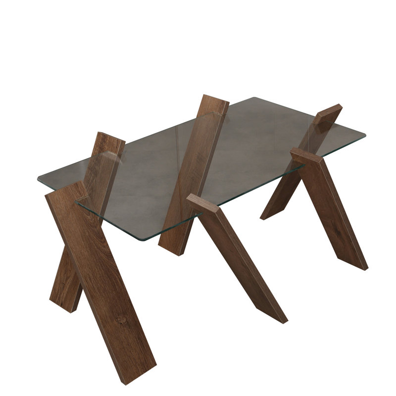 Thelonious Abstract Coffee Table, Dark Brown
