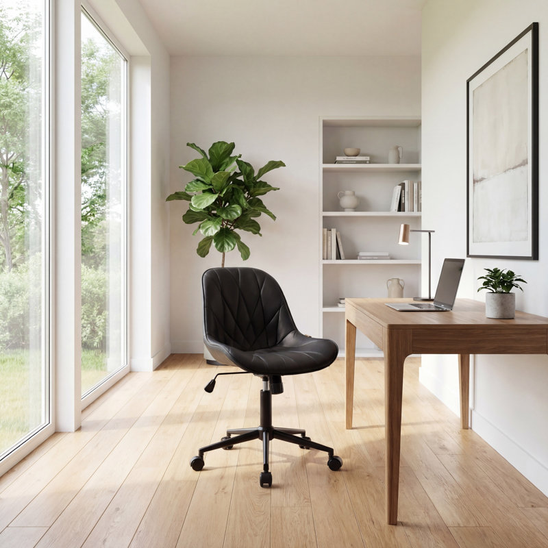 Fauteuil de bureau Darlaine, Noir, noir, noir, noir