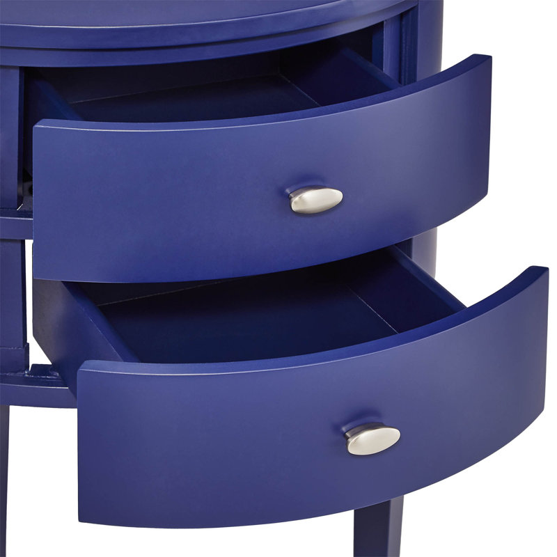Zaheed 2 - Drawer End Table, Twilight Blue