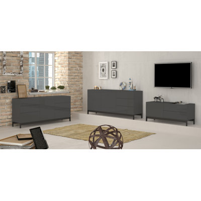 Feliciano 170 Cm Wide 3 Drawer Sideboard